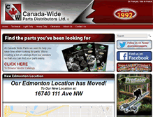 Tablet Screenshot of canadawideparts.com